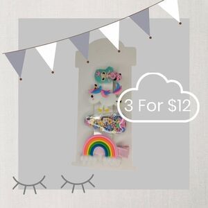3 for $12 4pc Children Hairclip Set
